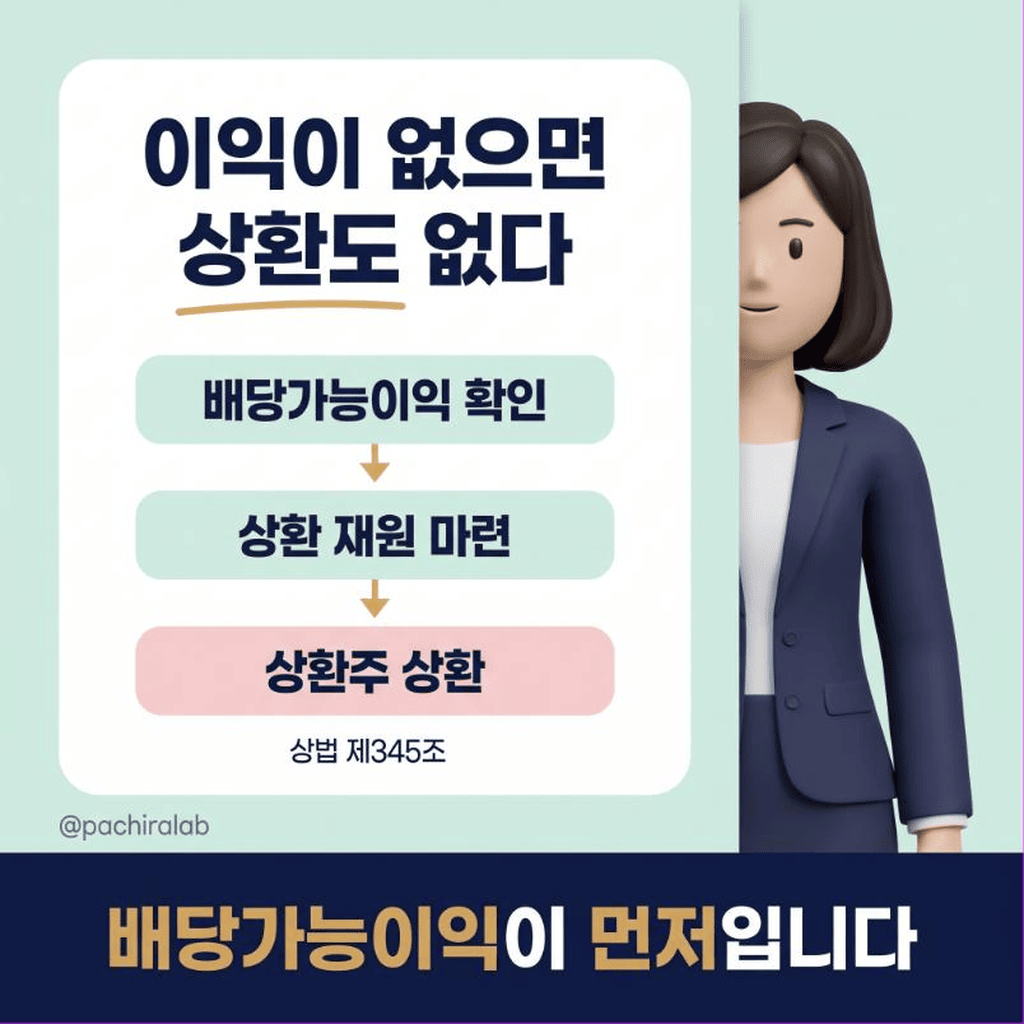 상환우선주를 상환하려면 이익이 먼저 있어야 한다