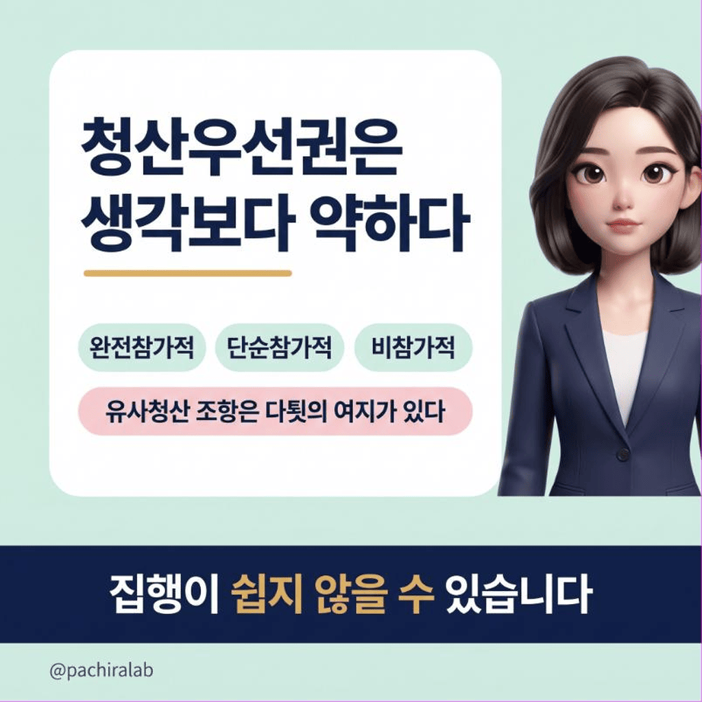 청산우선권은 생각만큼 강하지 않다