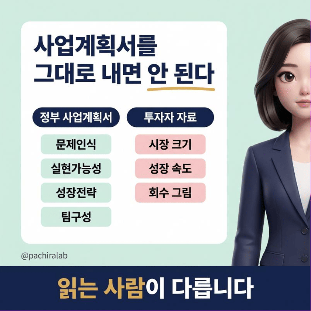 정부 사업계획서를 그대로 내면 안 되는 이유