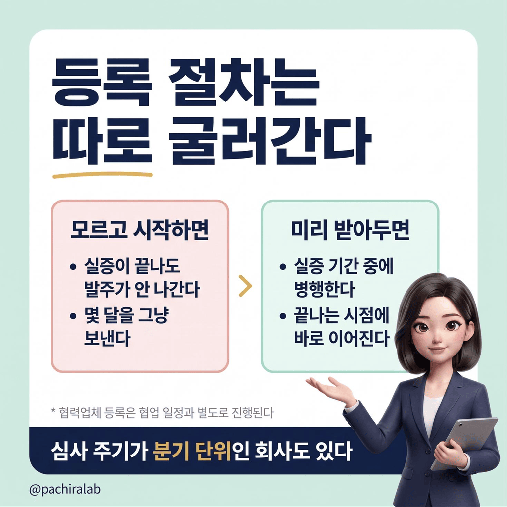 등록 요건을 미리 받아둘 때의 차이