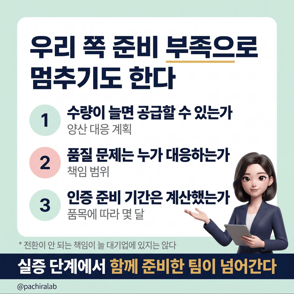 실증 단계에서 함께 준비할 세 가지